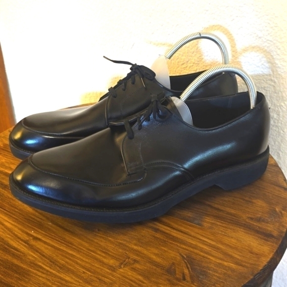 Weyenberg Mens Black Premium leather Dress Shoes lace up New! Sz.14 - Picture 2 of 12